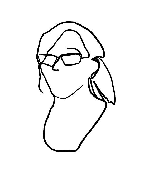 line sketch of self